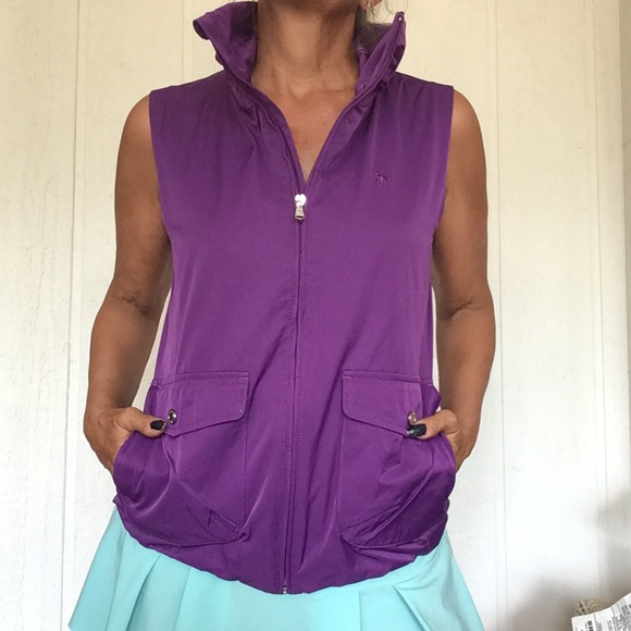RALPH LAUREN GOLF POLO PONY PURPLE SLEEVELESS VEST SMALL - Picture 5 of 11